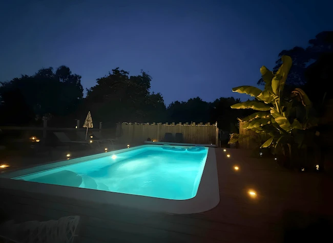 piscine vue nocurne